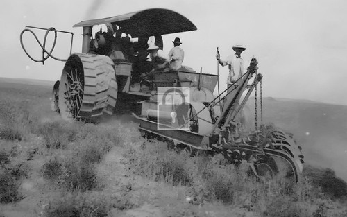 Steam tractor farming - farming,