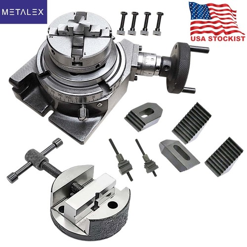 Rotary table with backplate - 4",