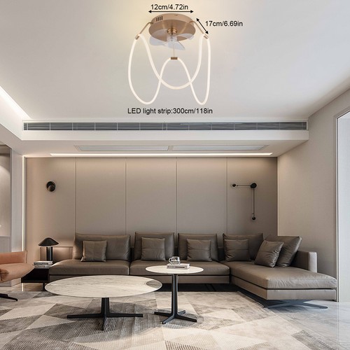 14in led ceiling - 14in, fan