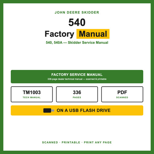 John deere 540 540a - 540, skidder