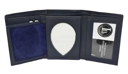 Leather badge holder - id,