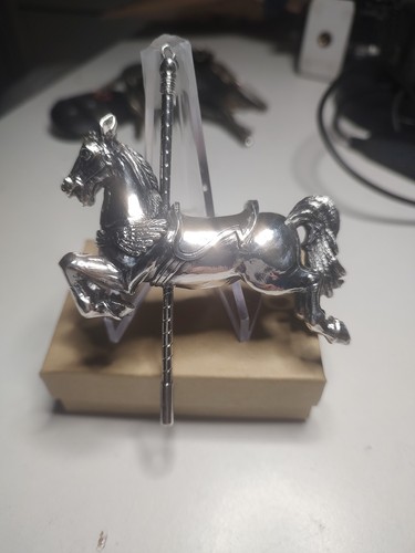 Sterling silver carousel horse - sterling,