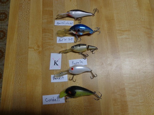 Assorted crankbaits - (5),