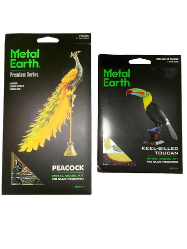Metal earth models - earth, 3d