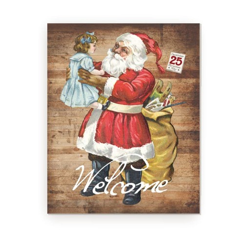 Welcome santa with sack - santa,