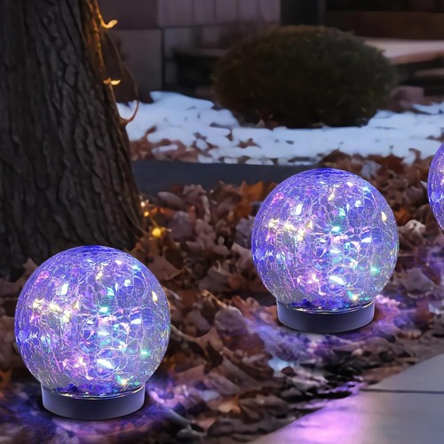 Solar globe lights outdoor - solar,