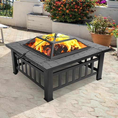 Portable courtyard metal fire - courtyard,