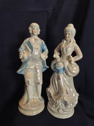 Vintage porcelain colonial man - porcelain,