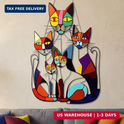 Cat wall art decor - art,