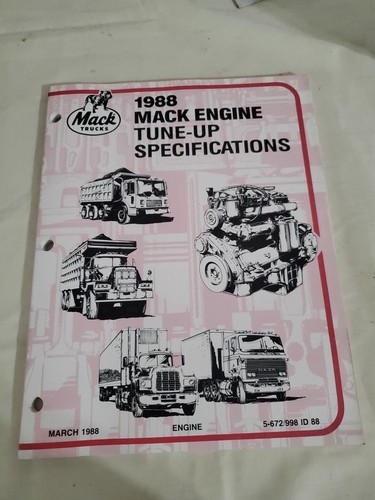 1988 mack truck - truck, tune-up