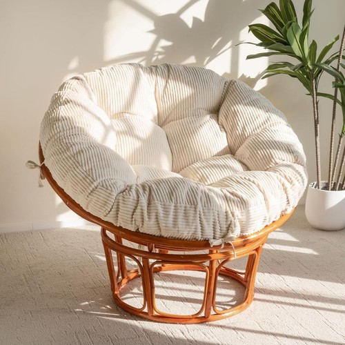 Papasan chair cushion with - chair,