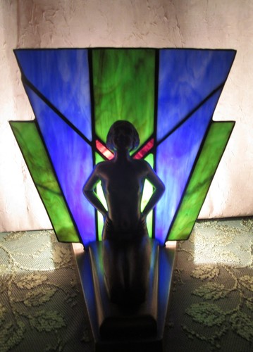 Art deco style nude - art,