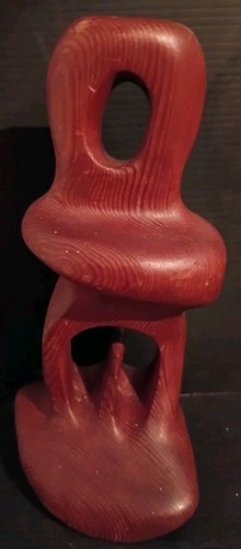 Hand carved redwood sculpture - carved,