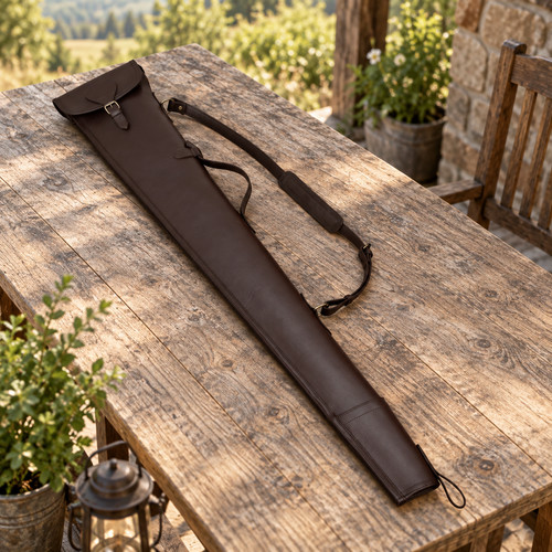 Leather shotgun slip - leather,