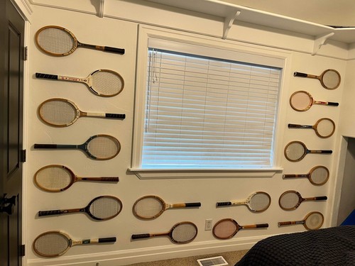 Lot vintage wood tennis - lot,