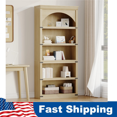 Arched bookcase shelf - 5,