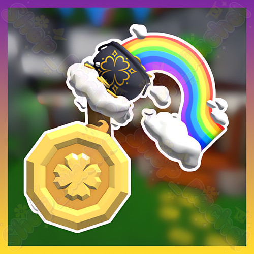 Pot gold set - pot, flee
