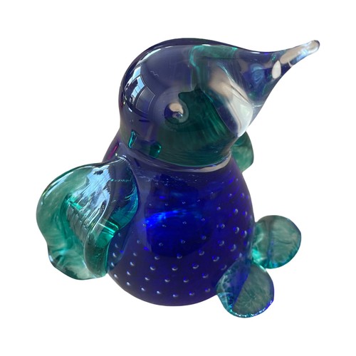 Art glass penguin - art,