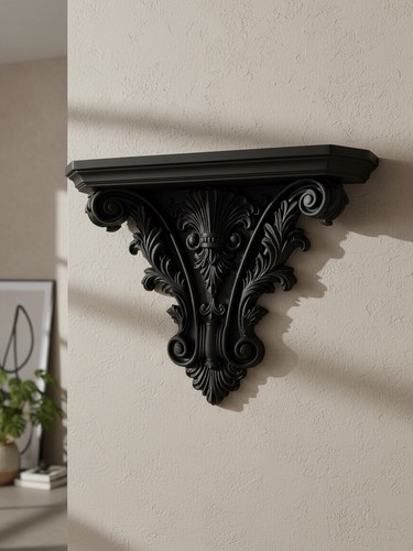 Victorian black reclaimed wood - black,