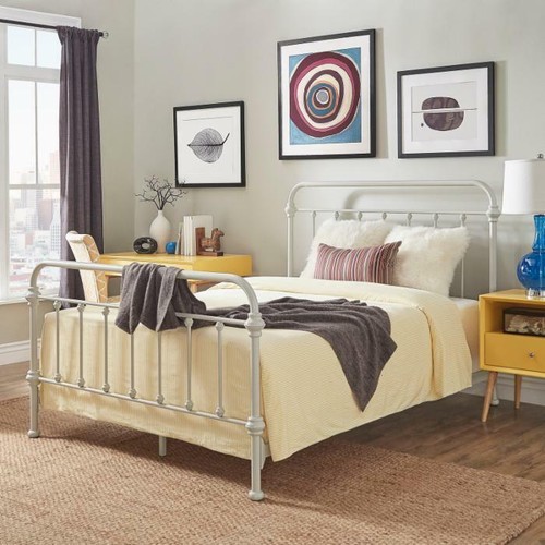 Queen size bed vintage antique - size,