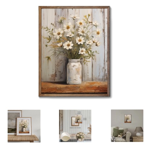 Indoor vintage flower canvas - indoor,