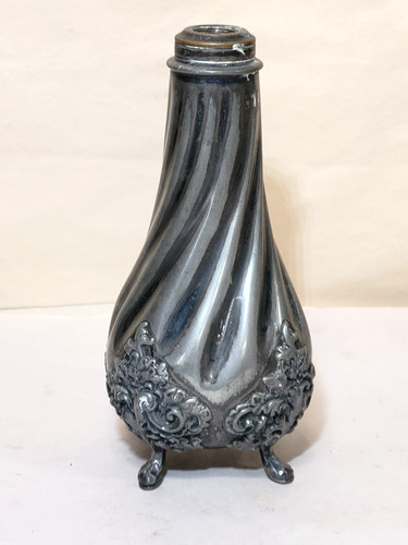 C1890s silverplate oil - silverplate, lamp