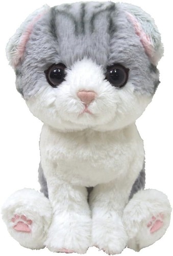 New plush doll kitten scottish - new,
