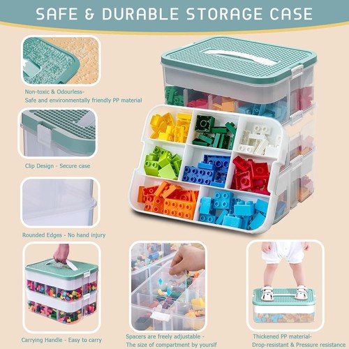Plastic stackable toy storage - stackable,