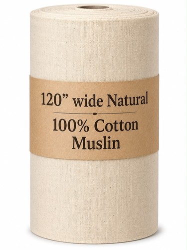 120 wide natural - 120", 100%