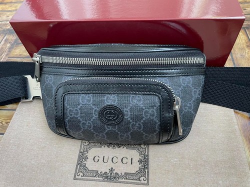 Gucci belt bag black - black, supreme