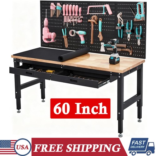 Inch workbench with power - 60-inch,