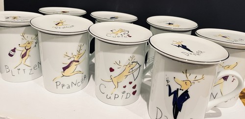 Pottery barn santa - barn, reindeer