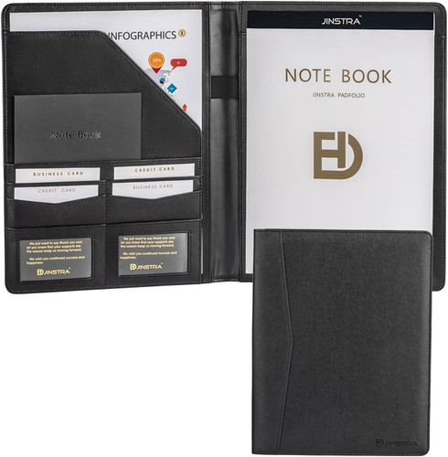 Leather padfolio portfolio - leather,