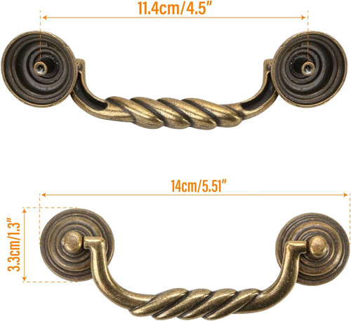 Center drawer pulls 4 - c-c,