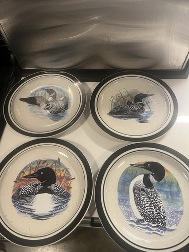 Folkcraft stoneware loon - stoneware,