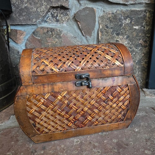 Vintage woven wicker treasure - vintage,