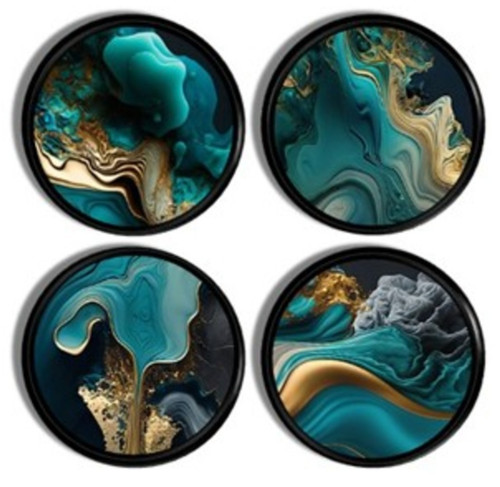 Abstract marble cabinet knobs - marble,