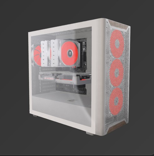 White rgb gaming streaming - white,