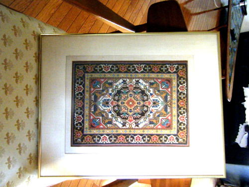 Vtg needlepoint tapestry - vtg,