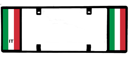 Italian license plate frame - italian,