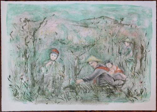 Rare edna hibel signed - hibel, &