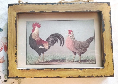Antique chicken rooster hen - antique,