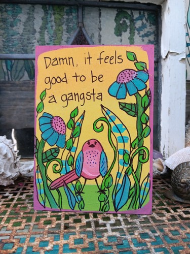 Original folk art painting - original,