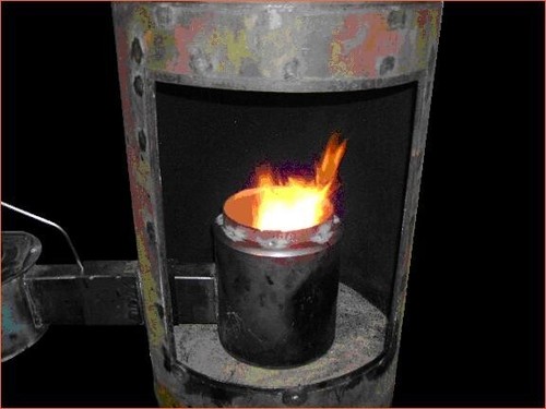 Waste oil burner heater - waste,