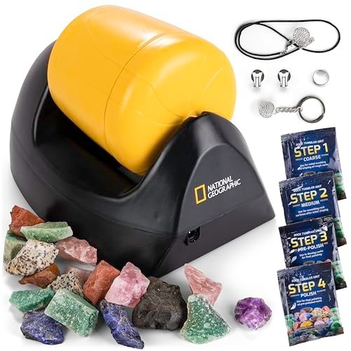 Rock tumbler polisher kid kit - tumbler,