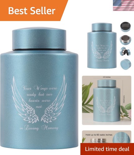 Peaceful keepsake urn blue - peaceful,