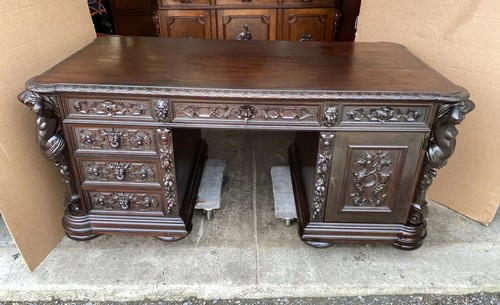 Horner carved mahogany - j.,