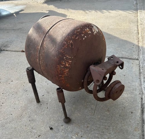 Antique steel propane - propane, tank
