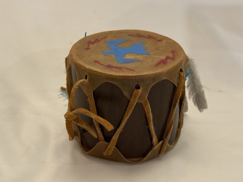 Vtg small pow wow tom - pow-wow/tom-tom, hand