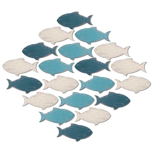 Pcs wooden fish wall decor - pcs,